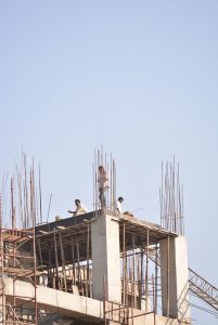 people working at a height